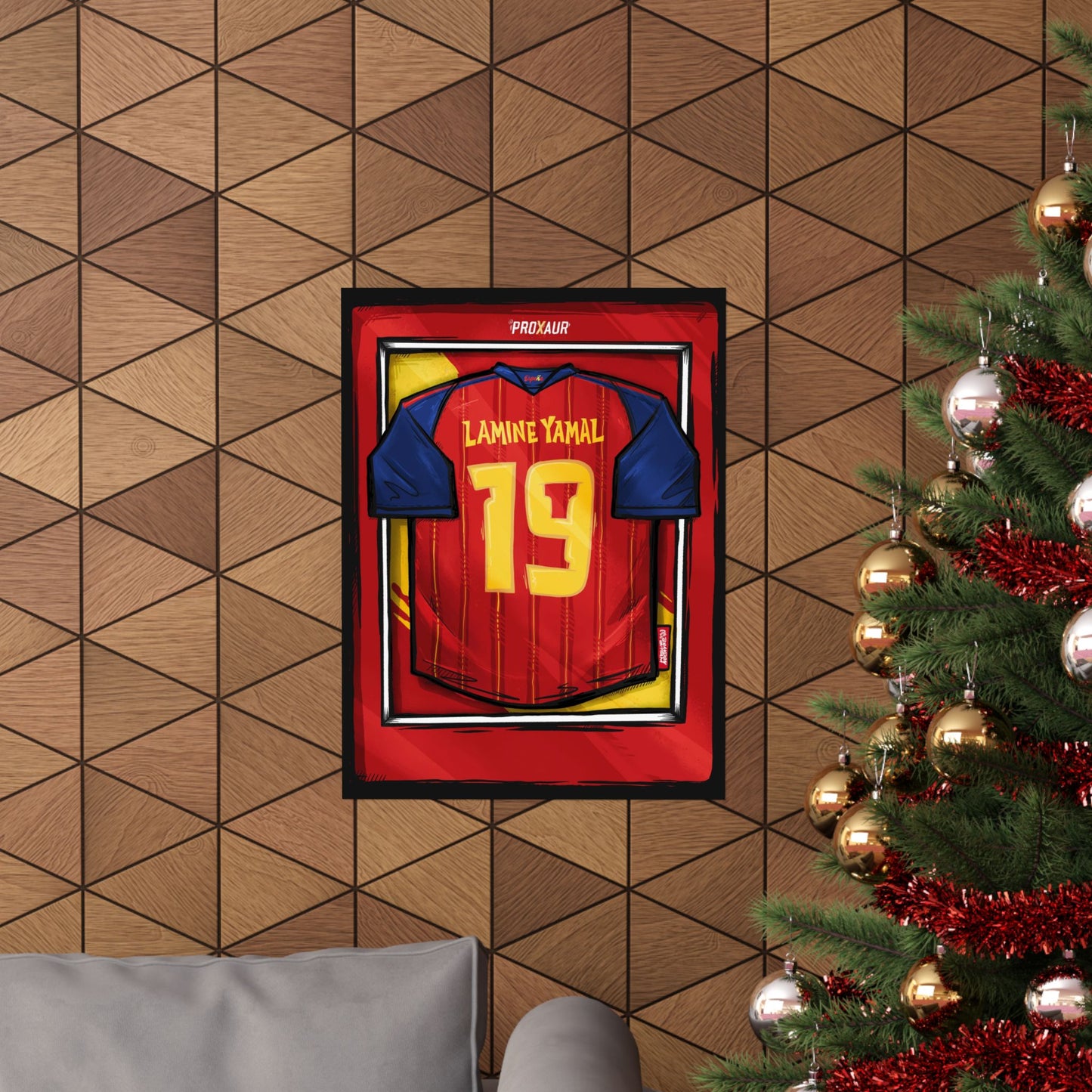 Lamine Yamal Spain Fútbol Jersey Poster