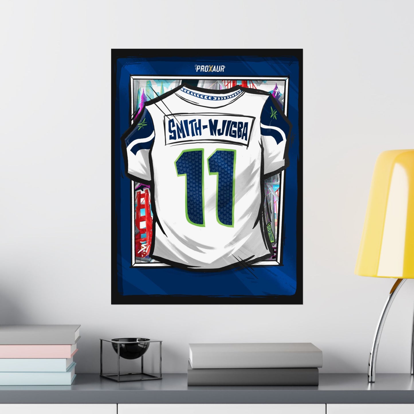 Jaxon Smith-Njigba #11 Seattle 'LX Limited Edition' Jersey Poster