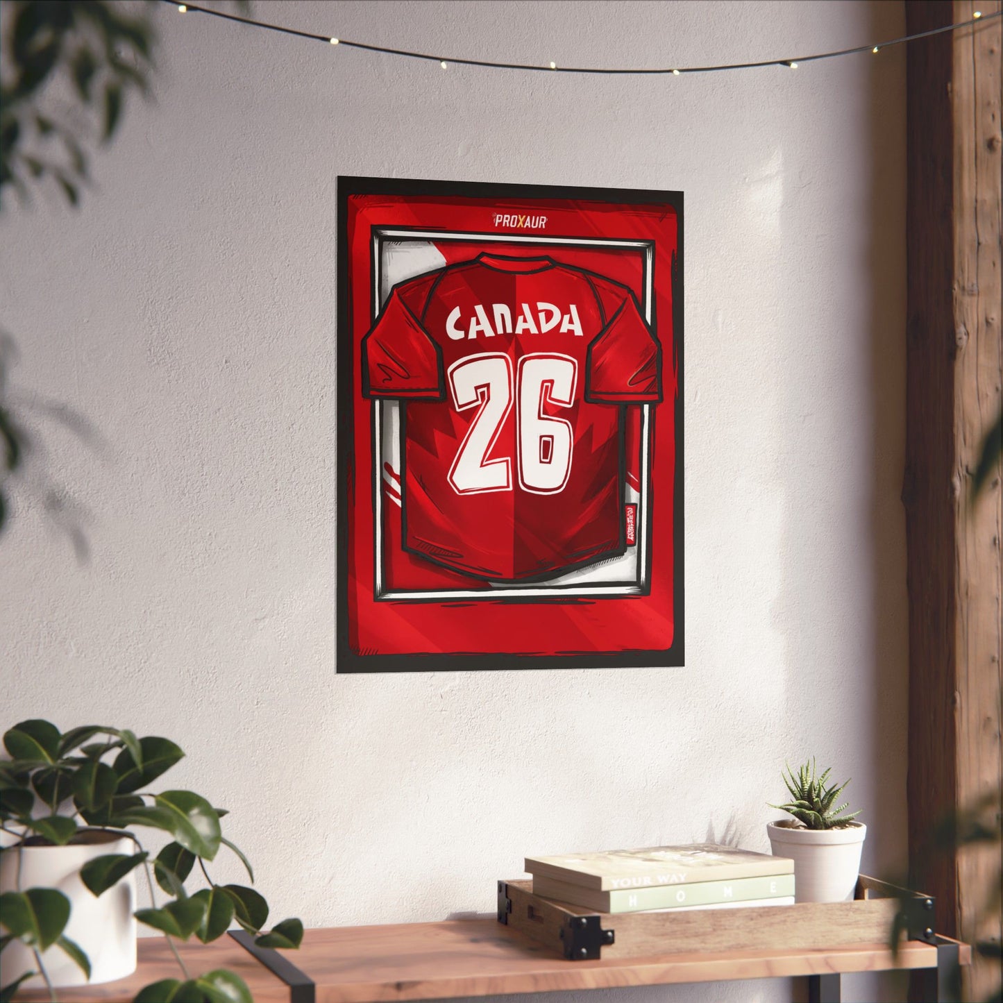 CANADA Fútbol Jersey Poster