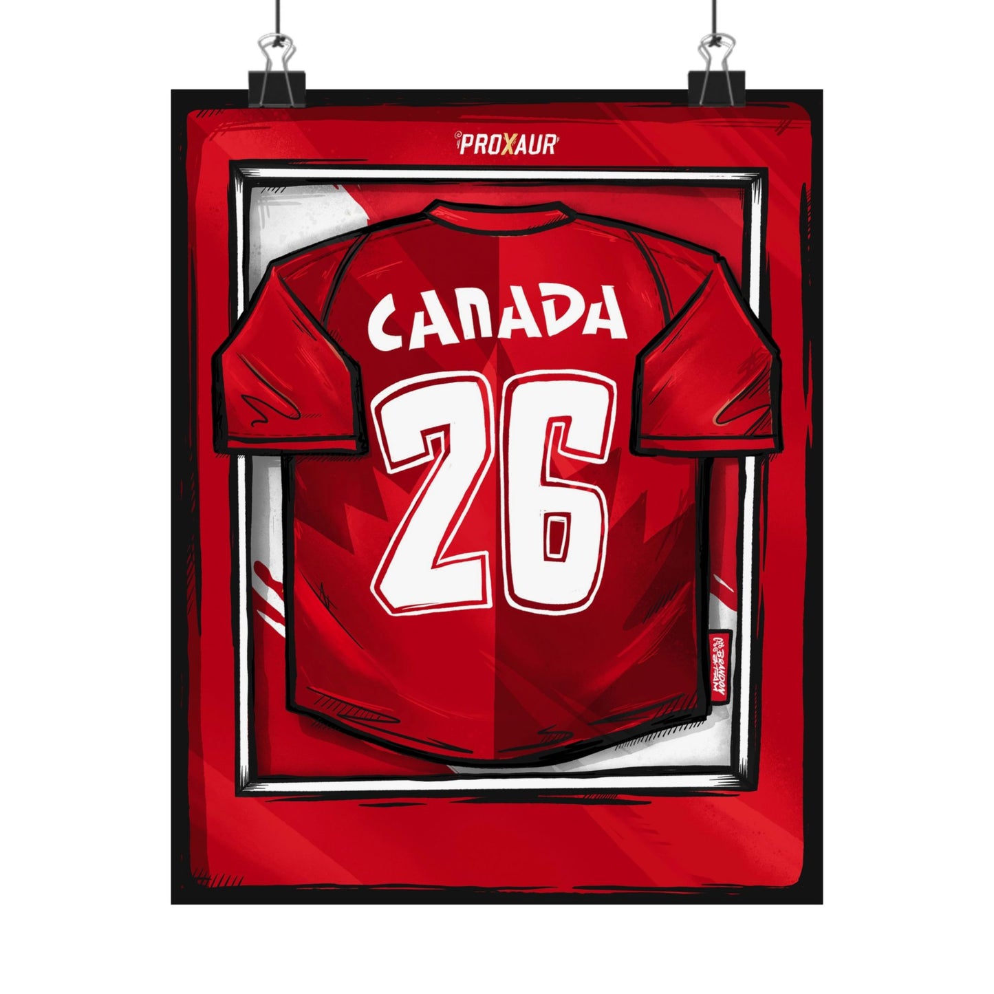 CANADA Fútbol Jersey Poster
