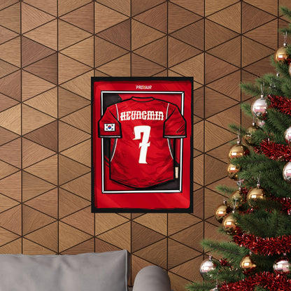 "Heung-Min" South Korea Fútbol Jersey Poster