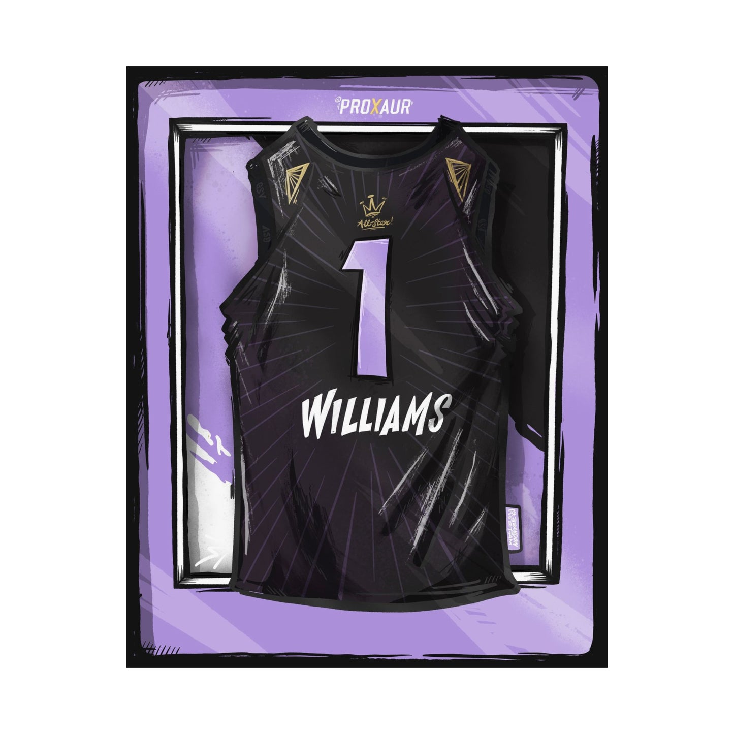 Williams "Golden State" Jersey Poster