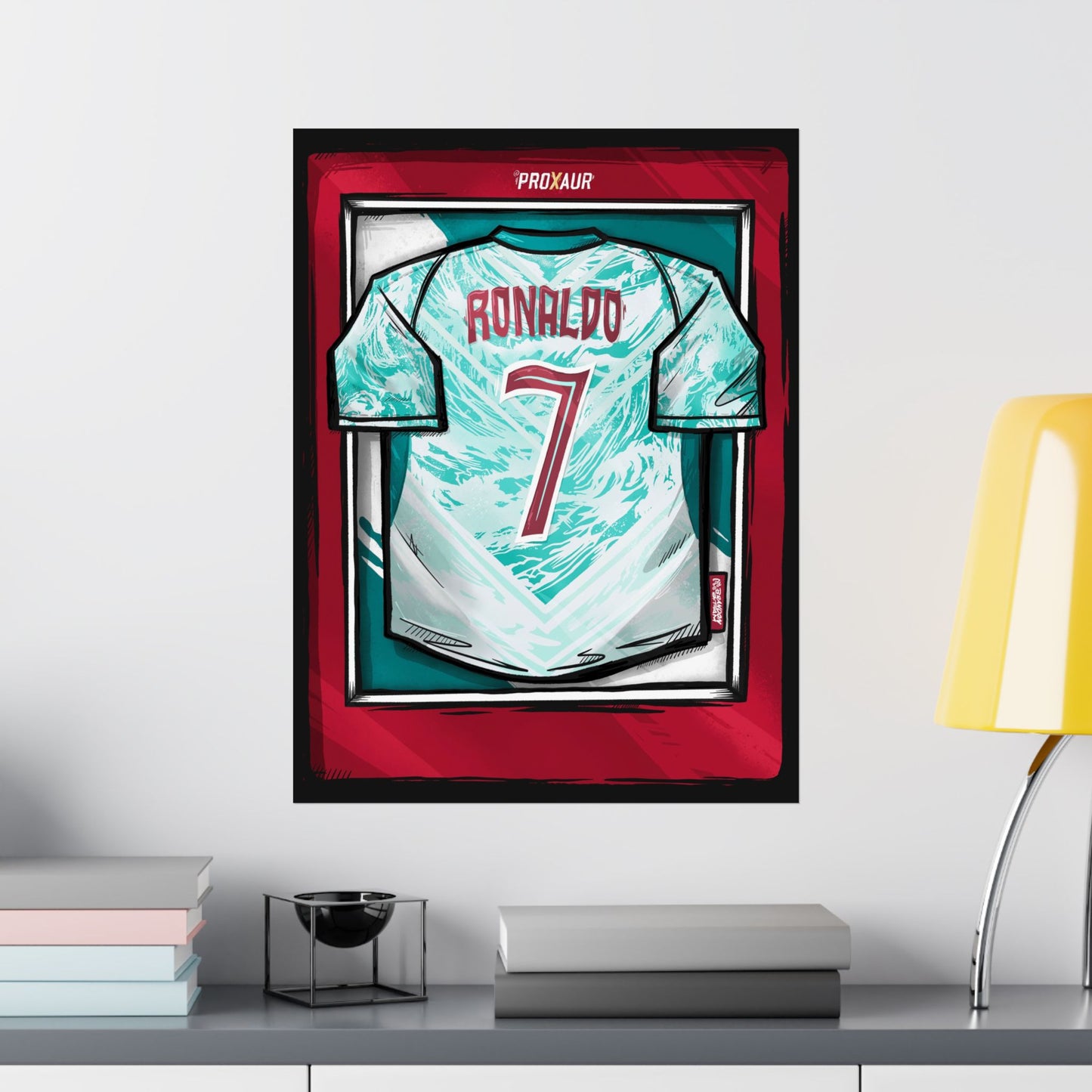 RONALDO Portugal Variant Fútbol Jersey Poster