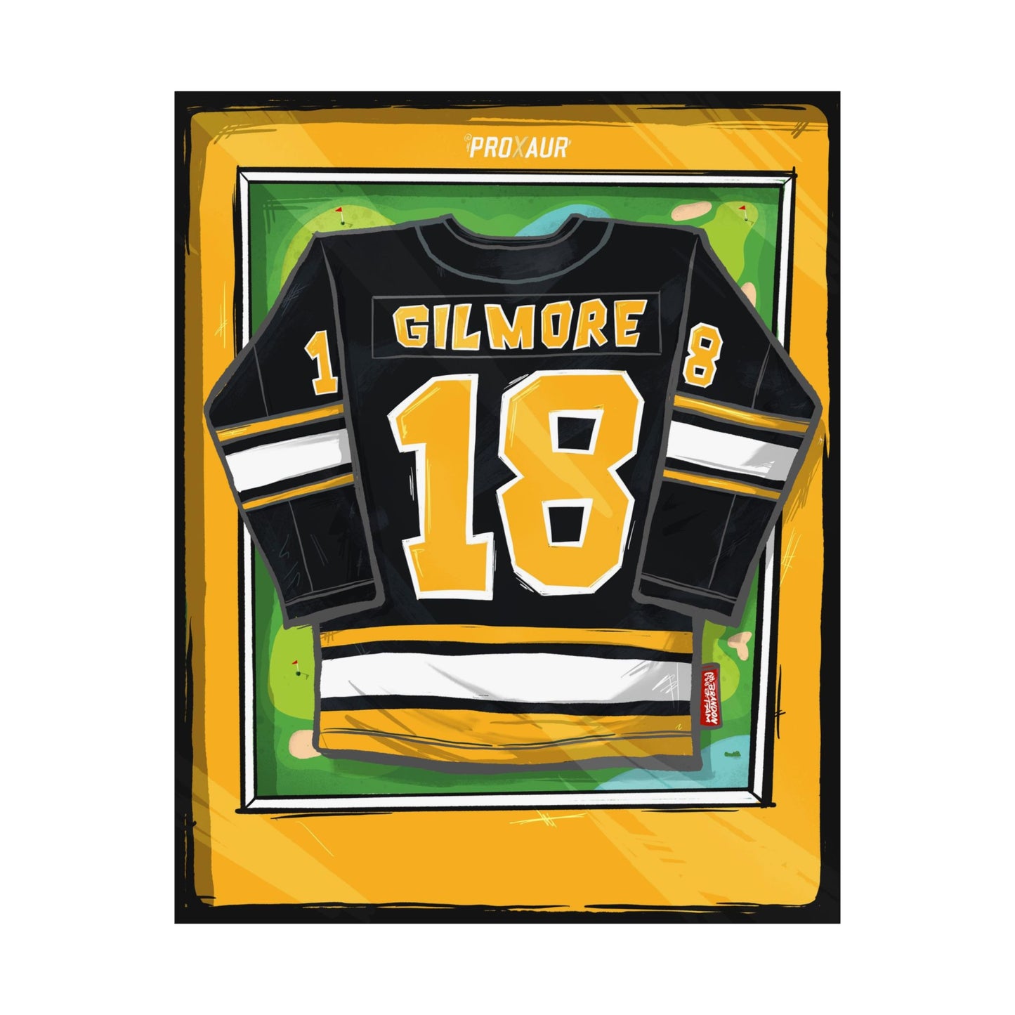 Happy Gilmore #18 Hockey Jersey Poster