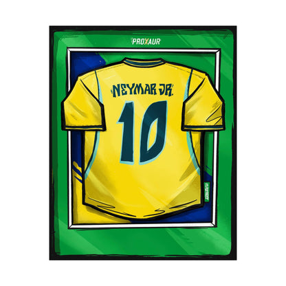 NEYMAR JR. Brazil Fútbol Jersey Poster