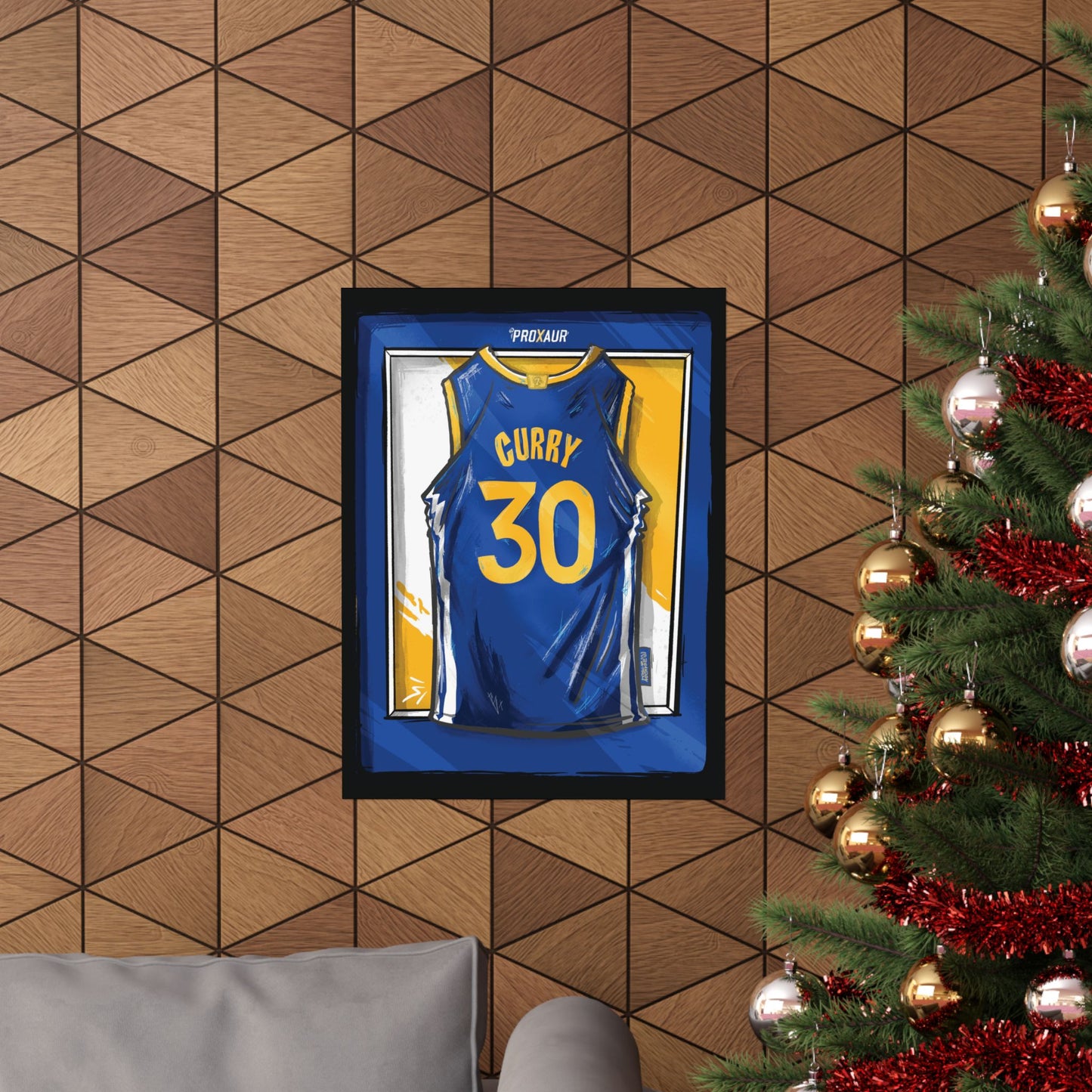 Stephen Curry #30 Golden State 'Home Blue' Jersey Poster