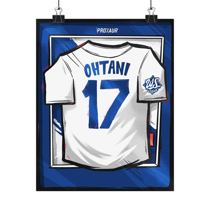 Shohei Ohtani #17 Los Angeles '2025 WS Champ' Edition Jersey Poster