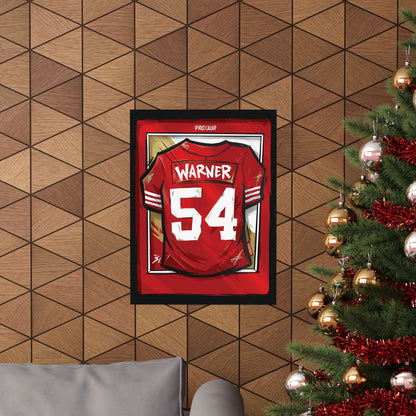Fred Warner #54 San Francisco 'Home Red' Jersey Poster