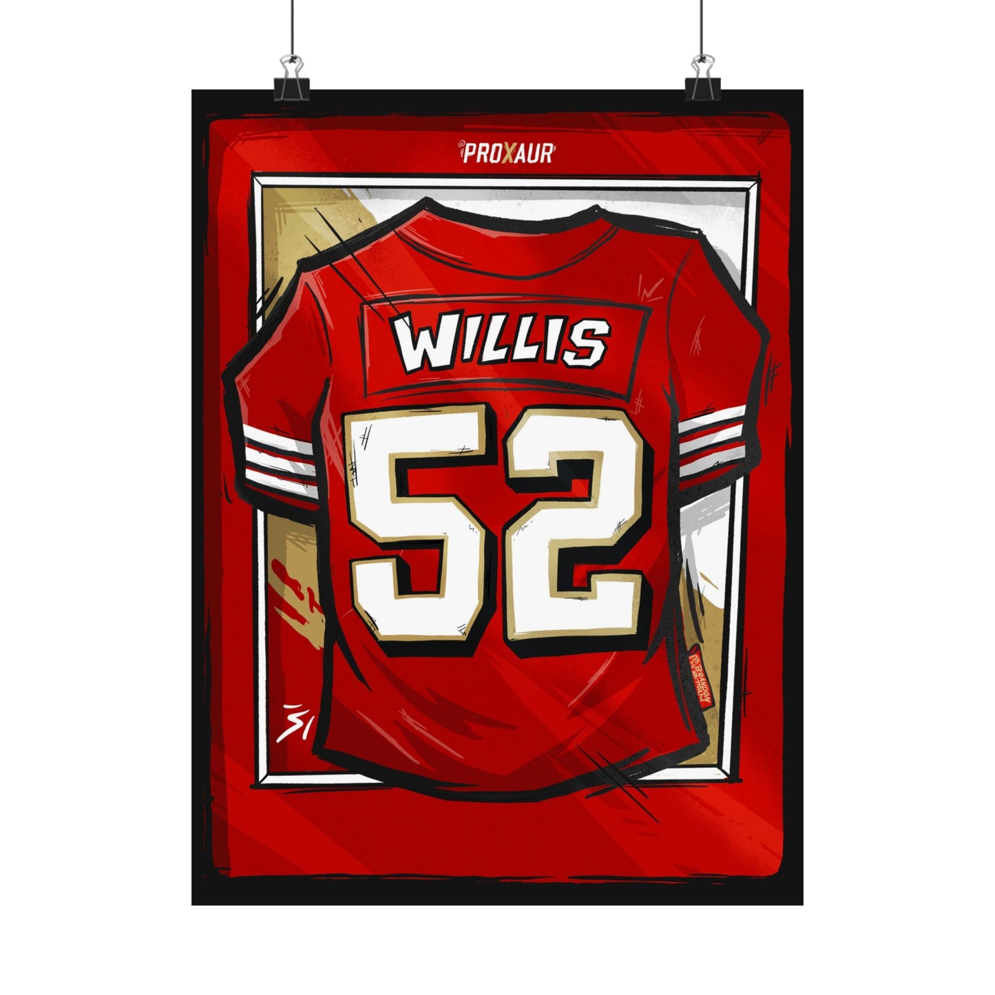 Patrick Willis #52 San Francisco 'Rookie' Jersey Poster