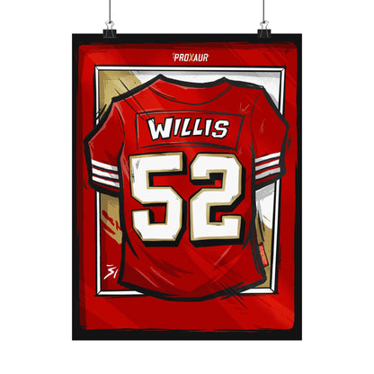 Patrick Willis #52 San Francisco 'Rookie' Jersey Poster