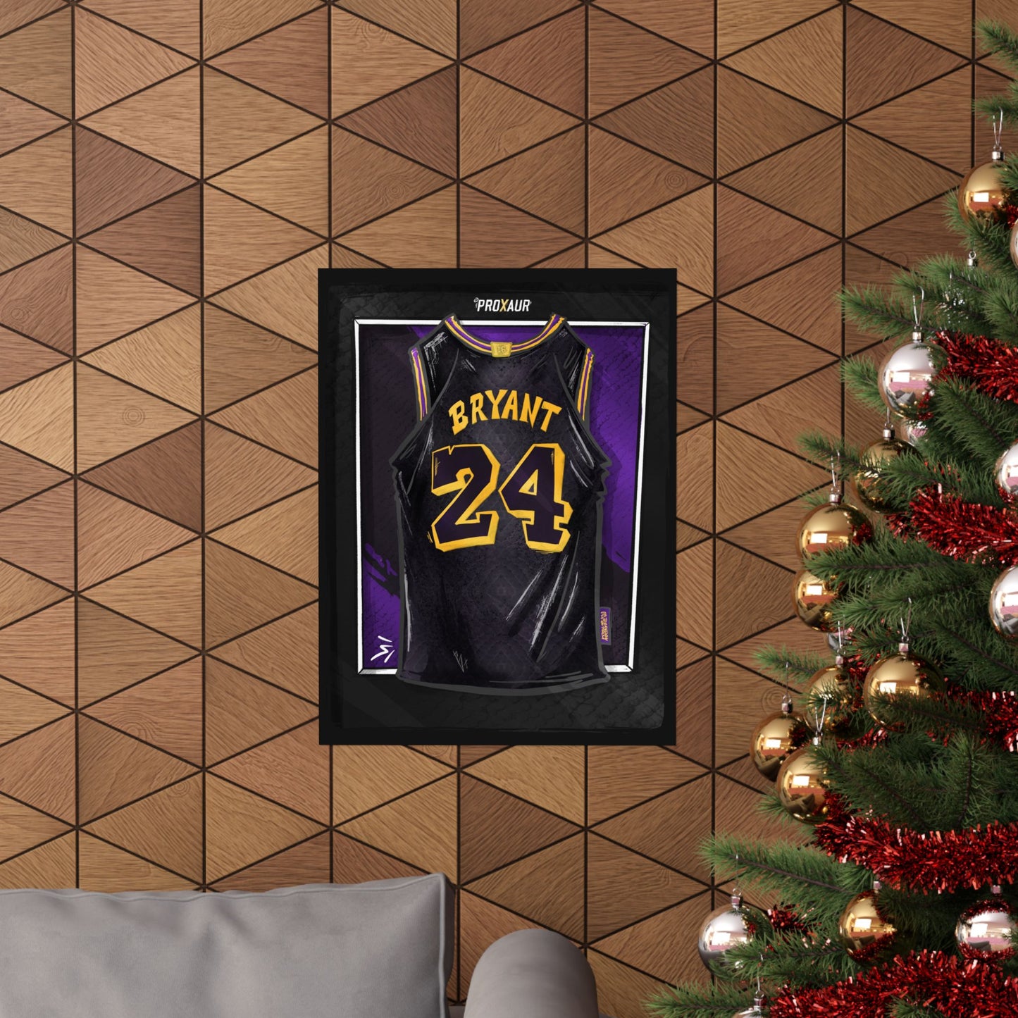 Kobe Bryant #24 Los Angeles 'Mamba Snakeskin' City Edition Jersey Poster