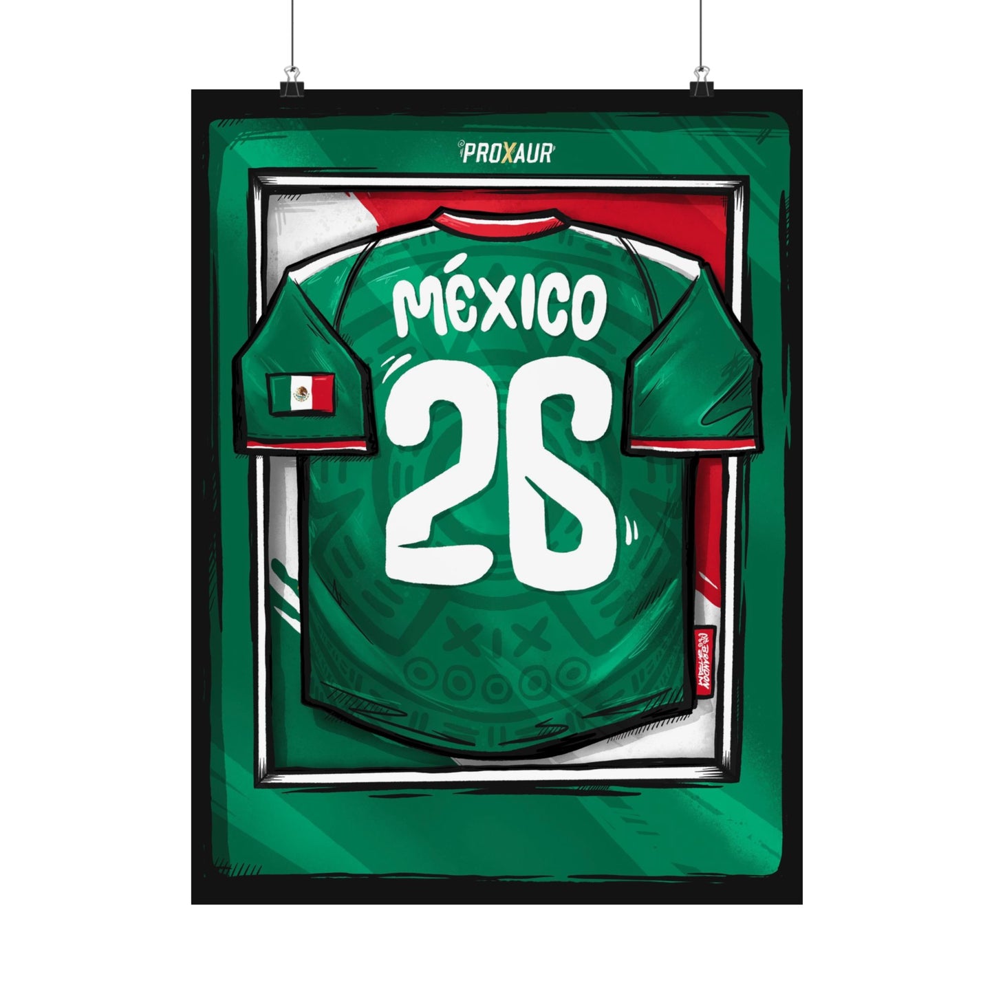 MEXICO Fútbol Pride Jersey Poster