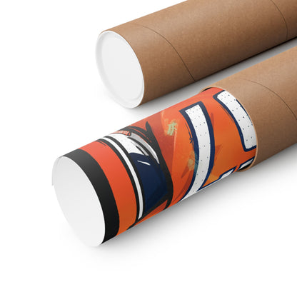 Dre Greenlaw #57 Denver 'Home Orange' Jersey Poster