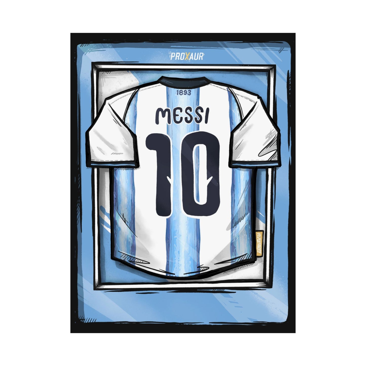 "Messi" Argentina Fútbol Jersey Poster