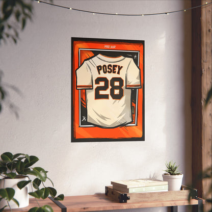 Buster Posey #28 San Francisco 'Home' Jersey Poster
