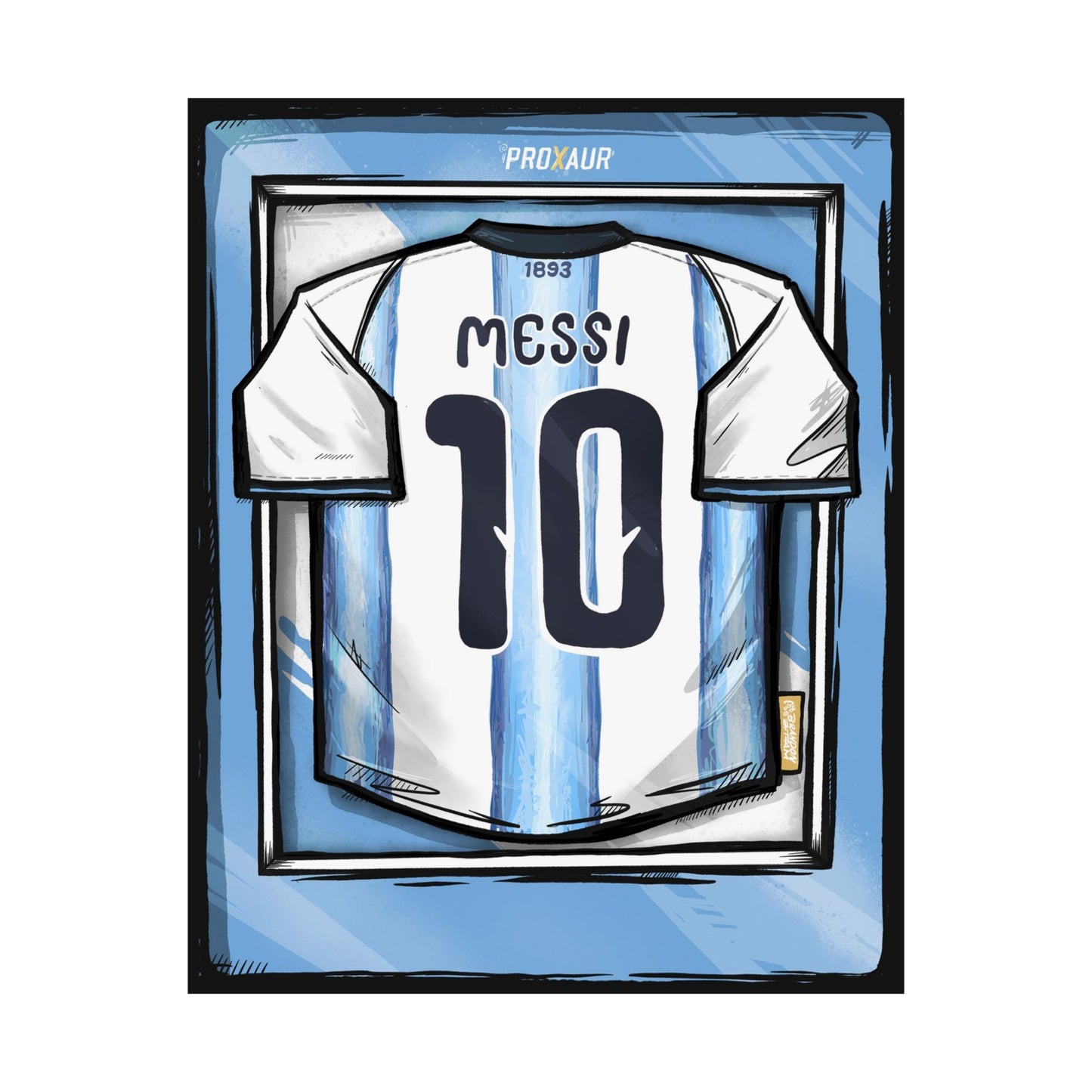 "Messi" Argentina Fútbol Jersey Poster