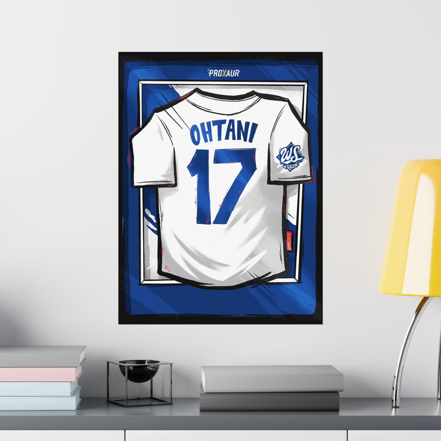 Shohei Ohtani #17 Los Angeles '2025 WS Champ' Edition Jersey Poster