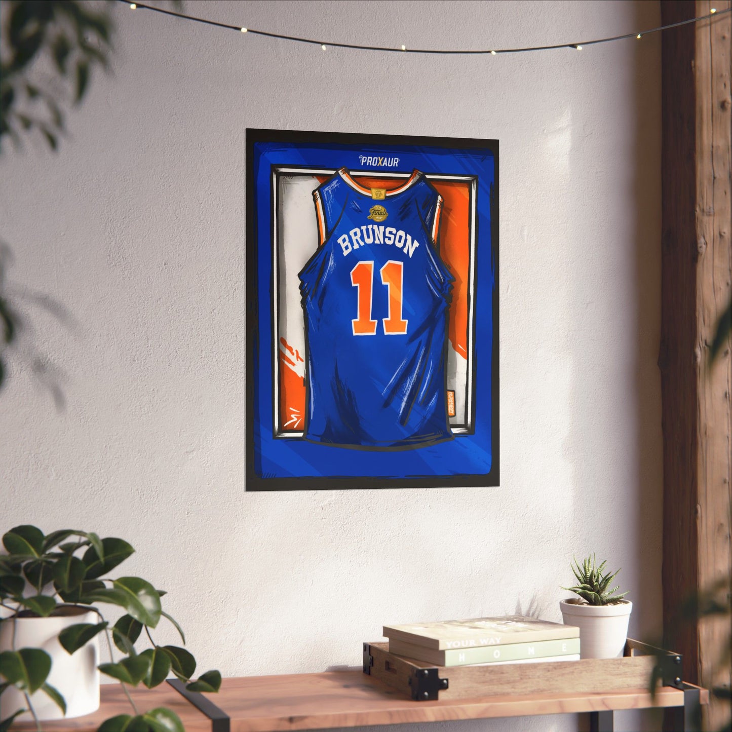 BRUNSON #11 New York 'King of New York' Champions edition Jersey Poster