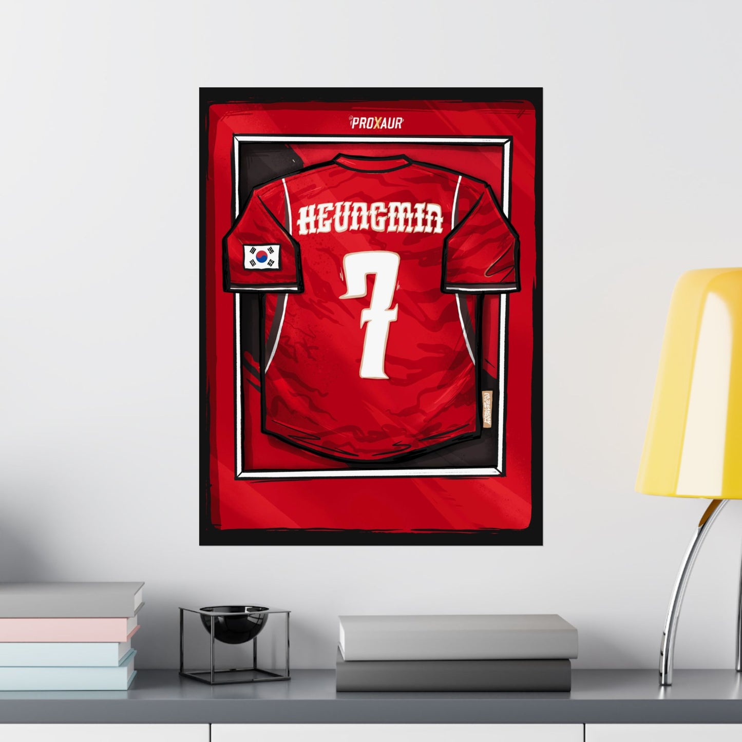 "Heung-Min" South Korea Fútbol Jersey Poster