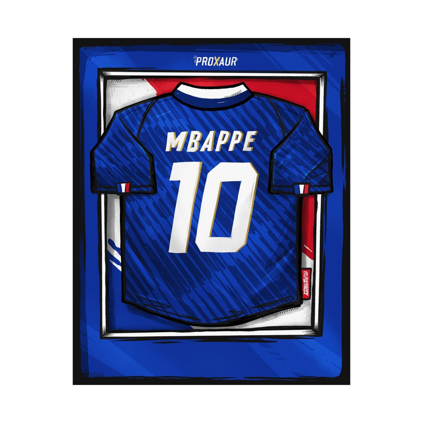 "MBAPPE" France Fútbol Jersey Poster