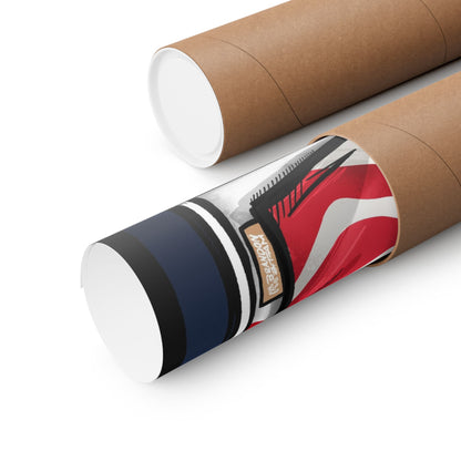 USA Soccer Jersey Poster