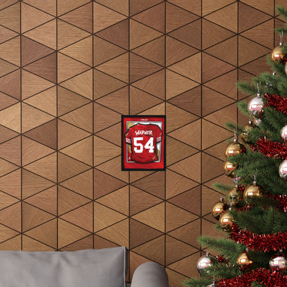 Fred Warner #54 San Francisco 'Home Red' Jersey Poster