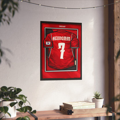 "Heung-Min" South Korea Fútbol Jersey Poster