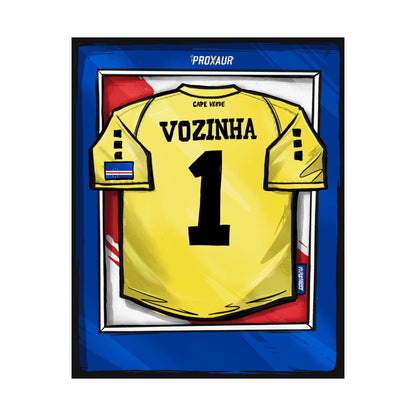 "VOZINHA" Cape Verde Fútbol Jersey Poster