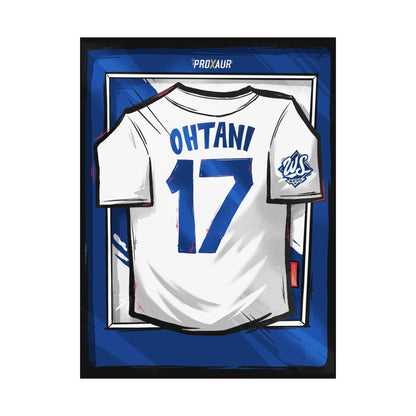 Shohei Ohtani #17 Los Angeles '2025 WS Champ' Edition Jersey Poster