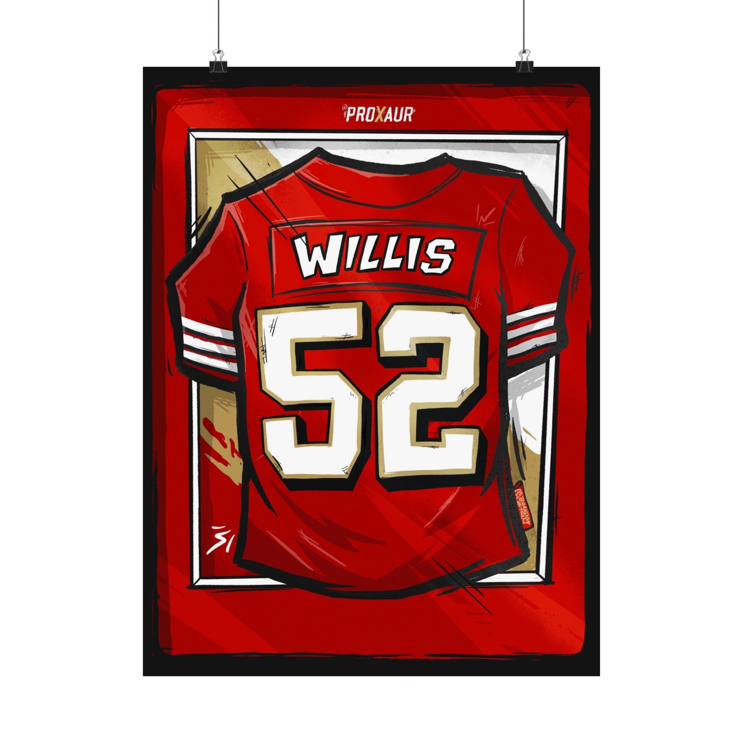 Patrick Willis #52 San Francisco 'Rookie' Jersey Poster