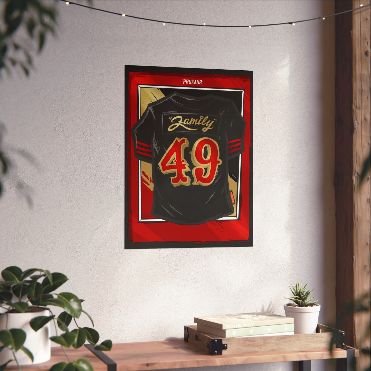 Family Rivalries #49 San Francisco 'Black' Jersey Poster