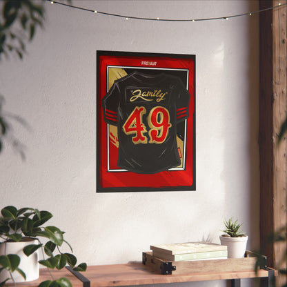 Family Rivalries #49 San Francisco 'Black' Jersey Poster