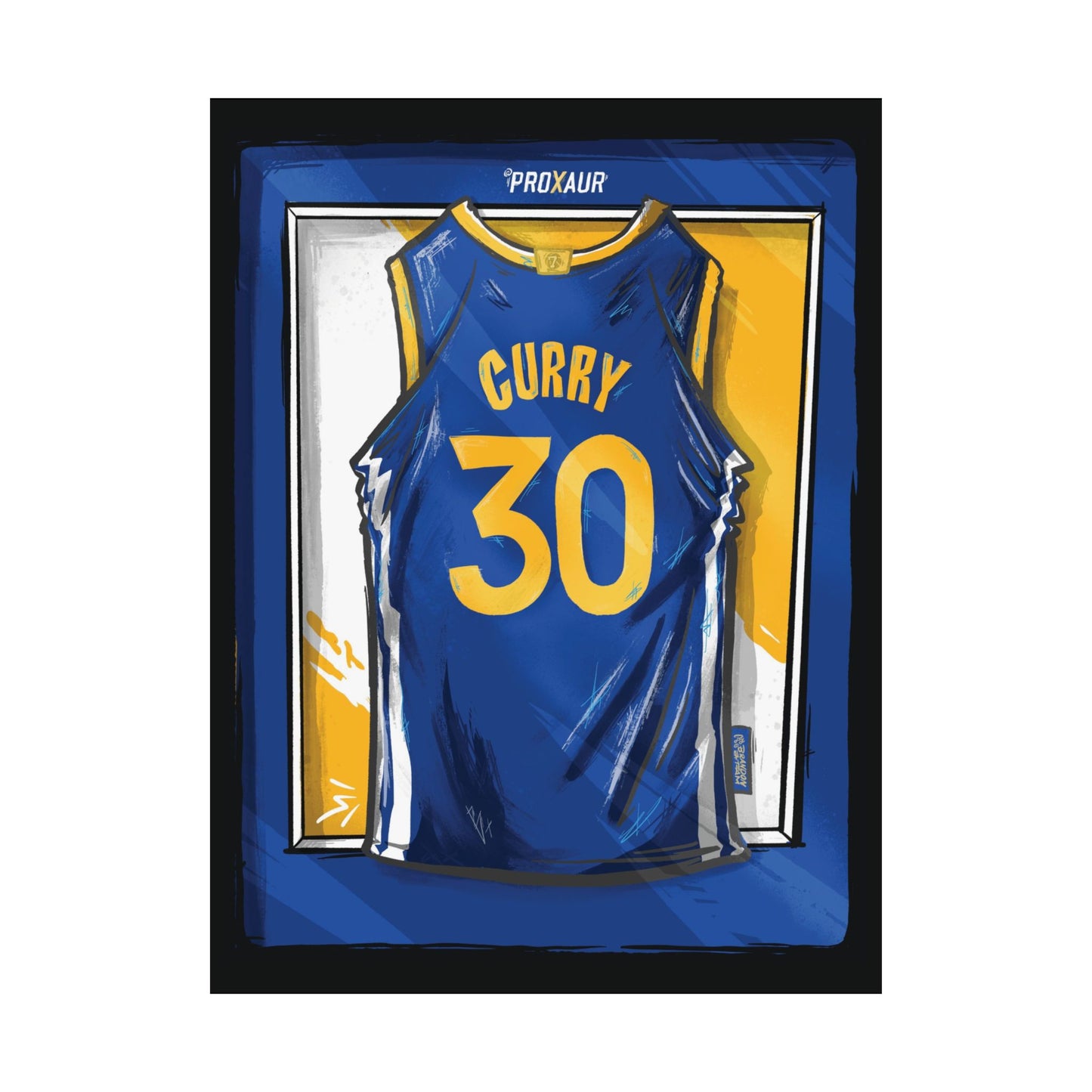 Stephen Curry #30 Golden State 'Home Blue' Jersey Poster