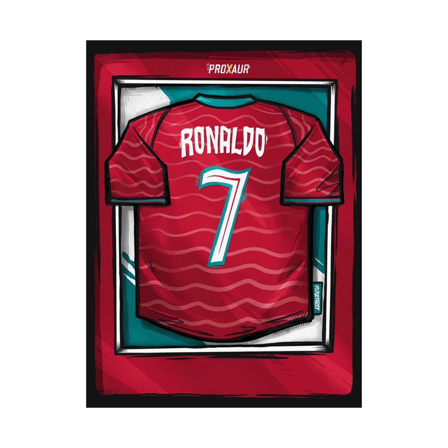 Ronaldo Argentina Fútbol Jersey Poster