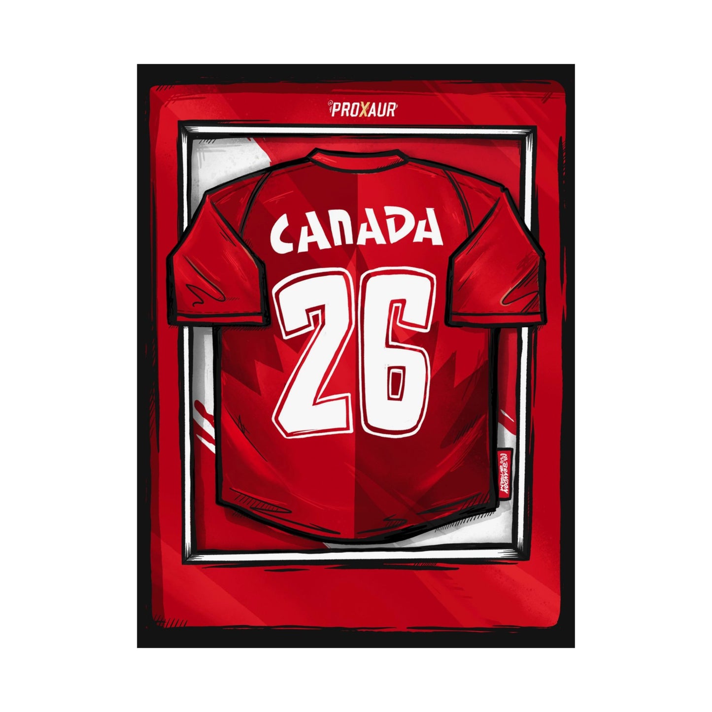 CANADA Fútbol Jersey Poster