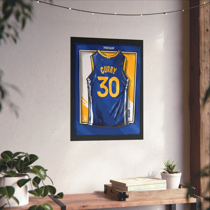 Stephen Curry #30 Golden State 'Home Blue' Jersey Poster