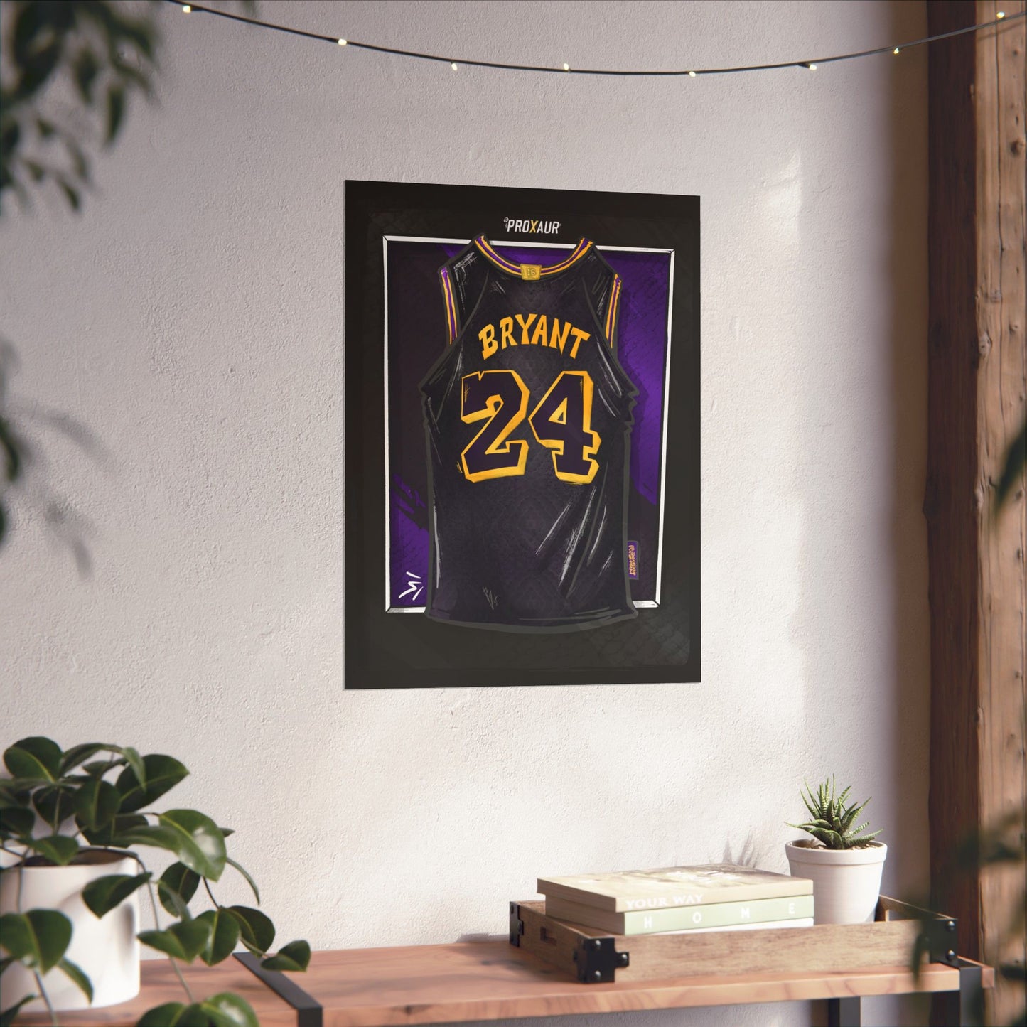 Kobe Bryant #24 Los Angeles 'Mamba Snakeskin' City Edition Jersey Poster