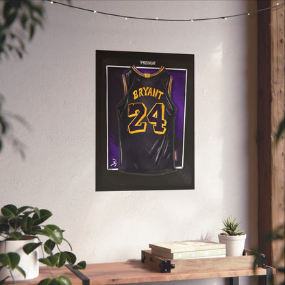 Kobe Bryant #24 Los Angeles 'Mamba Snakeskin' City Edition Jersey Poster