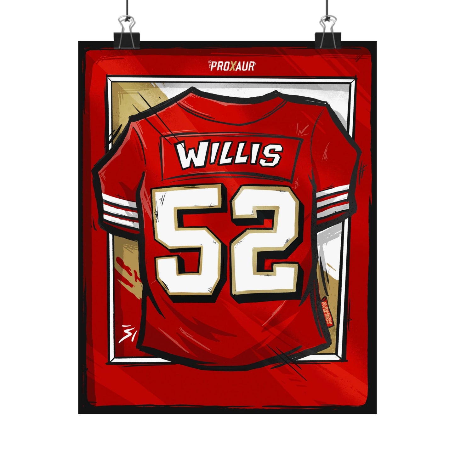 Patrick Willis #52 San Francisco 'Rookie' Jersey Poster