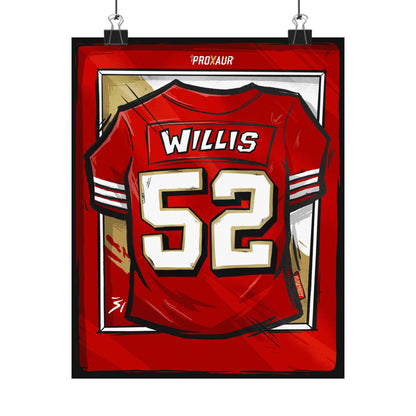 Patrick Willis #52 San Francisco 'Rookie' Jersey Poster