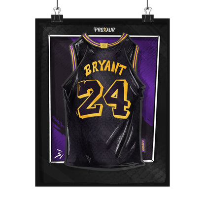 Kobe Bryant #24 Los Angeles 'Mamba Snakeskin' City Edition Jersey Poster